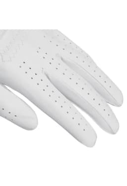 LEATHER GLOVE       WHITE/BLACK