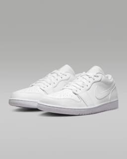 JORDAN AJ1 LOW - WHITE/WHITE-WHITE — (553558-136)