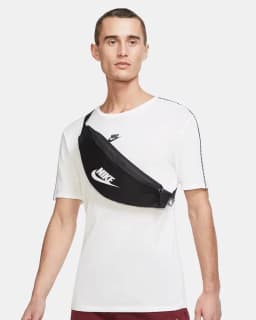 NIKE HERITAGE HIP PACK  - Black / White — (db0490-010)