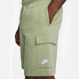 NIKE CLUB FLEECE CARGO SHORT - OIL GREEN — (cz9956-386)
