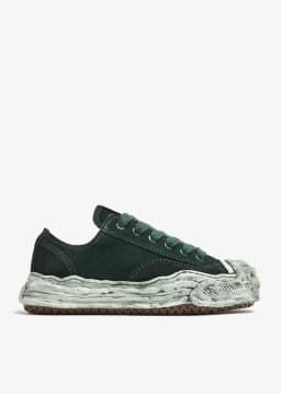 Maison Mihara Yasuhiro MIHARA HANK OG SOLE SDE LT SNEAKER - GREEN — (a13fw732-green)