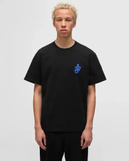 JW ANDERSON ANCHOR PATCH T-SHIRT - BLACK — (jt0061-pg0772-999)