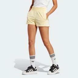 ADIDAS ORIGINALS W 3 STRIPE SHORT - ALMOST YELLOW — (ib7425)