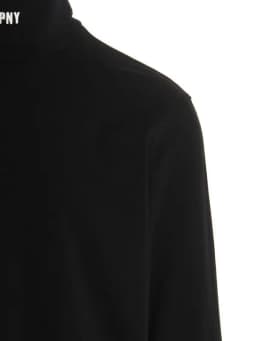 HERON PRESTON HPNY EMB ROLLNECK - BLACK WHITE — (hmab027c99jer0021001)