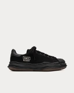 Maison Mihara Yasuhiro MIHARA BLAKEY OG SOLE PFR CVS LIGHT SNEAKER - BLACK/BLACK — (a13fw730-blk/blk)