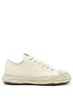 Maison Mihara Yasuhiro MIHARA PETERSON 23 LOW ORIGINAL CANVAS LOW-TOP SNEAKER - WHITE — (a12fw706-white)