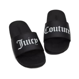 JUICY COUTURE CARMEN COLLEGIATE SLIDE - BLACK — (jcfyl124029-101)