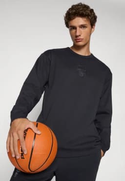 NIKE BASKETBALL Chicago Bulls L/S Tee - Black — (_z2b7nbbrnaw)