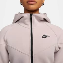 NIKE W TECH FLC WR FZ HDY - PLATINUM VIOLET/BLACK — (fb8338-019)