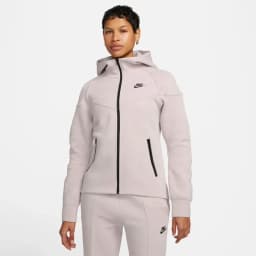 NIKE W TECH FLC WR FZ HDY - PLATINUM VIOLET/BLACK — (fb8338-019)