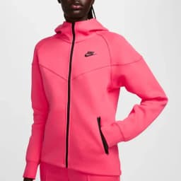 NIKE W NSW TCH FLC WR FZ HDY - ASTER PINK/BLACK — (fb8338-629)