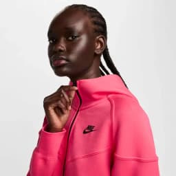 NIKE W NSW TCH FLC WR FZ HDY - ASTER PINK/BLACK — (fb8338-629)