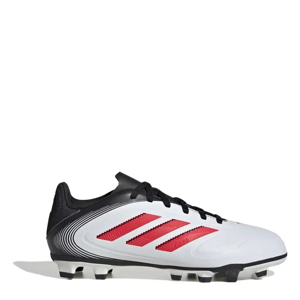 ADIDAS COPA PURE III CLUB FG/MG BOOTS JUNIOR - FOOTWEAR WHITE/LUCID RED/CORE BLACK — (ie1197)