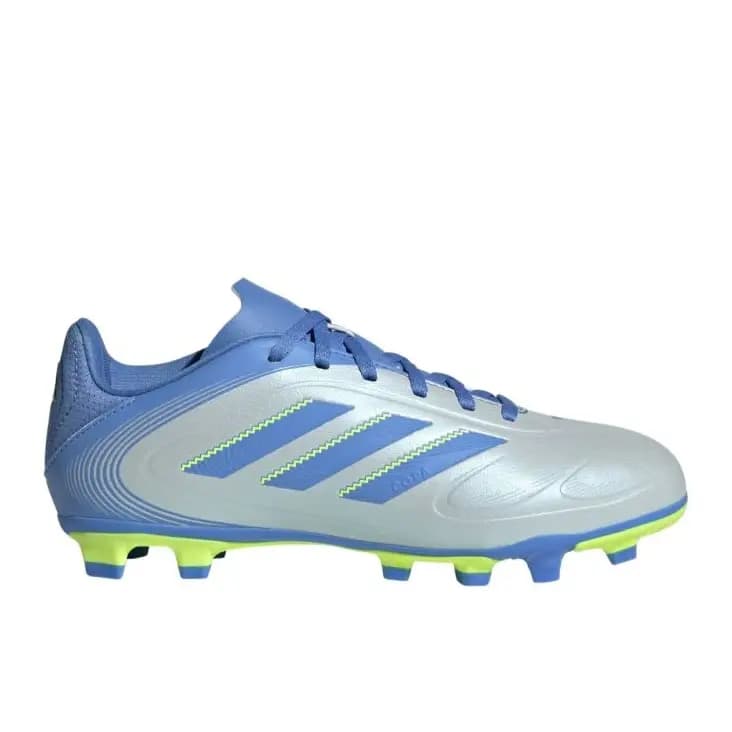 ADIDAS COPA PURE 3 CLUB FG/MG BOOTS KIDS - HALO BLUE/BLUE FUSION/LUCID LEMON