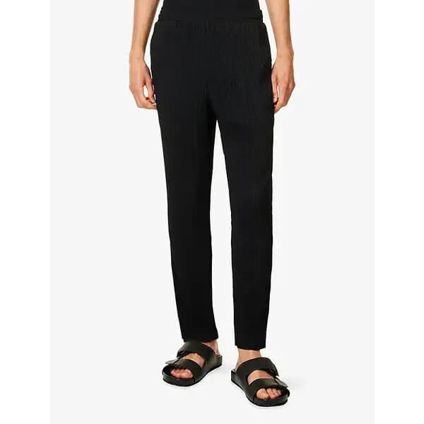 BELIER PLEATED PANTS - BLACK — (bm-074-black)