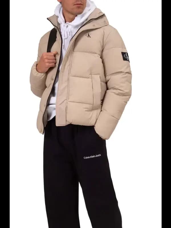 CALVIN KLEIN JEANS ESSENTIALS NON DOWN JACKET - PLAZA TAUPE — (j30j323708ped)