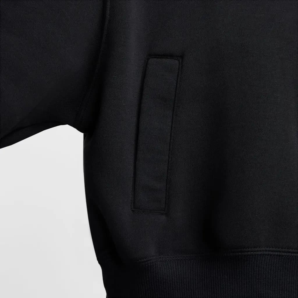 NIKE W NSW PHNX FLC OS TRK JKT - BLACK/SAIL — (fz3204-010)