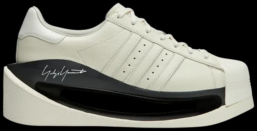 ADIDAS Y-3 GENDO UNISEX CALF LEATHER SUPERSTAR TRAINERS — (ig4105)