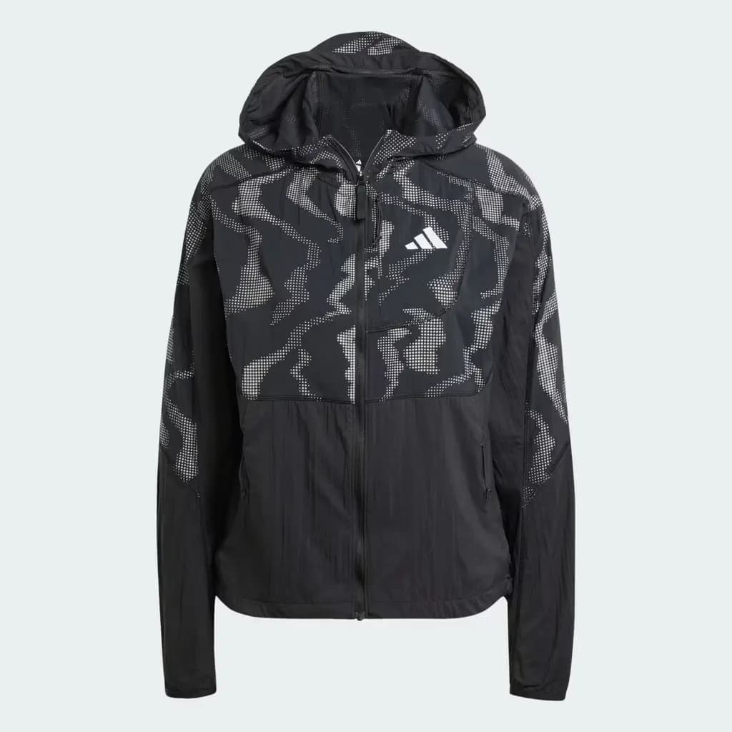 ADIDAS WOMENS ULTIMATE REFLECTIVE RUNNING JACKET — (jd7782)