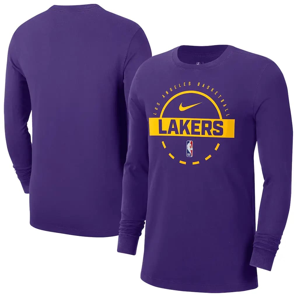 NIKE BASKETBALL LA Lakers L/S Tee - Court Purple — (_z2b7nbbrnbx)