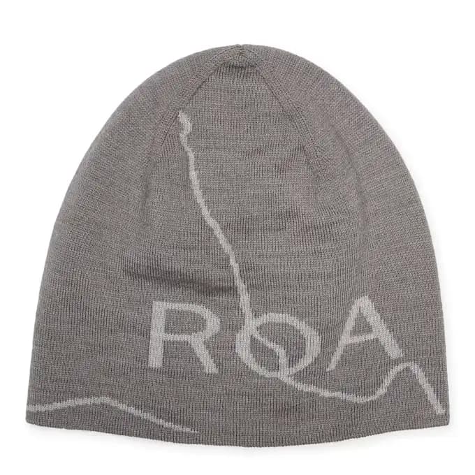 ROA LOGO WOOL BEANIE - GREY — (rbuw288ya12-gry0001)