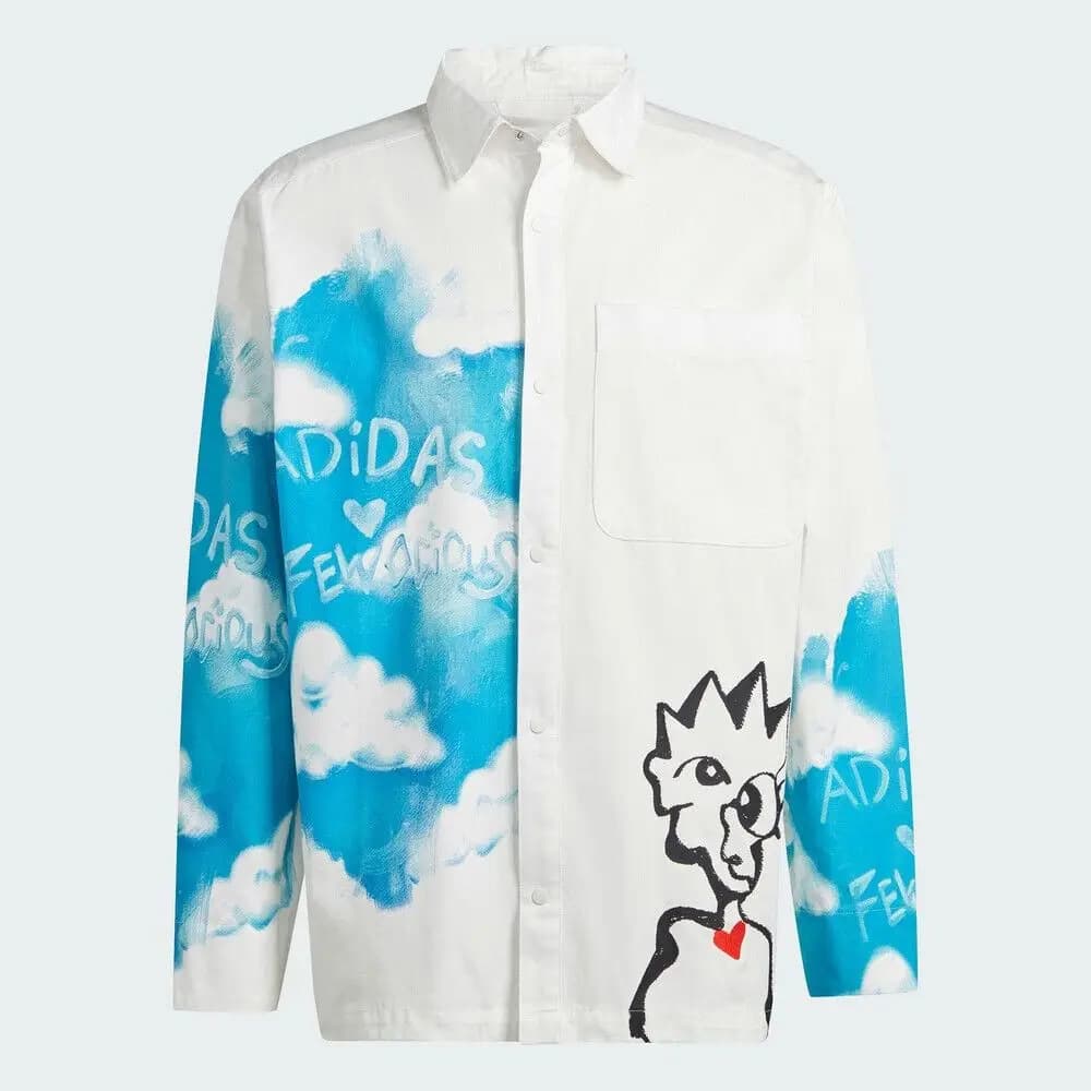 ADIDAS ORIGINALS X FEWO LONG SLEEVE SHIRT CLOWHI XL — (IJ0618)