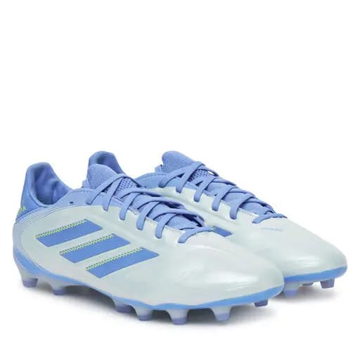 ADIDAS COPA PURE III CLUB FG/MG BOOTS - HALO BLUE/BLUE FUSION/LUCID LEMON — (ie1174)