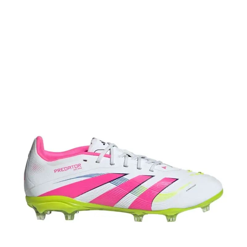 ADIDAS PREDATOR ELITE FG BOOTS JUNIOR - CLOUD WHITE/LUCID PINK/LUCID LEMON — (id3757)
